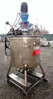 Used- Val-Fab Tank, 150 Gallon, 316L Stainless Steel, Vertical. 36