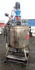 Used- Val-Fab Tank, 150 Gallon, 316L Stainless Steel, Vertical. 36” Diameter x 31” straight side, flat bolt on top, dished b...