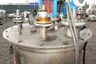 Used- Val-Fab Tank, 150 Gallon, 316L Stainless Steel, Vertical. 36” Diameter x 31” straight side, flat bolt on top, dished b...