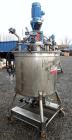 Used Val-Fab Tank, 150 Gallon, 316L Stainless Steel, Vertical. 36” Diameter x 31” straight side, flat bolt on top, dished bottom. Top entering Cheminner agitator with mechanical seal. Approximate 1” ...