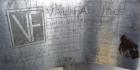 Used Val-Fab Tank, 150 Gallon, 316L Stainless Steel, Vertical. 36” Diameter x 31” straight side, flat bolt on top, dished bottom. Top entering Cheminner agitator with mechanical seal. Approximate 1” ...
