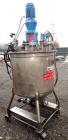Used Val-Fab Tank, 150 Gallon, 316L Stainless Steel, Vertical. 36
