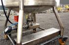 Used Val-Fab Tank, 150 Gallon, 316L Stainless Steel, Vertical. 36