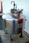 Used Vesselcraft pressure tank, 100 gallon, stainless steel, vertical. 36