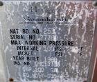 Used Vesselcraft pressure tank, 100 gallon, stainless steel, vertical. 36
