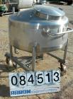 USED: Walker Tank, 100 gallon, 304 stainless steel, vertical. 42
