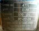USED: Walker Tank, 100 gallon, 304 stainless steel, vertical. 42
