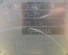 Used Walker Stainless Tank, 120 Gallon, Model SP-7144, 316L Stainless Steel. 50