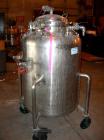 Used- Walker Stainless Pressure Tank, 150 gallon, 316 L stainless steel, vertical. 34