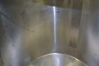 Used Walker Stainless Tank, 80 Gallon, 316 Stainless Steel, Vertical. 30” Diameter x 29” straight side. Open top with a 2 piece cover, coned bottom. Provision for a clamp-on agitator. 1-1/2” Tri-clam...