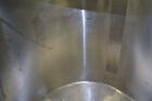 Used- Walker Stainless Tank, 80 Gallon, 316 Stainless Steel, Vertical. 30” Diameter x 29” straight side. Open top with a 2 p...