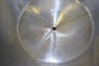 Used Walker Stainless Tank, 80 Gallon, 316 Stainless Steel, Vertical. 30” Diameter x 29” straight side. Open top with a 2 piece cover, coned bottom. Provision for a clamp-on agitator. 1-1/2” Tri-clam...