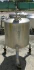 USED: Walker Stainless pressure tank, 75 gallon, 316 stainless steel, vertical. 28