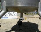 USED: Walker Stainless pressure tank, 75 gallon, 316 stainless steel, vertical. 28