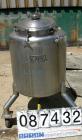 USED: Walker Stainless pressure tank, 75 gallon, 316 stainless steel, vertical. 28
