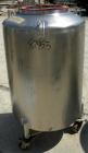 USED: Walker Stainless Pressure Tank, 120 gallon, 304 stainless steel, vertical. 30