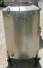 USED: Walker Stainless Pressure Tank, 120 gallon, 304 stainless steel, vertical. 30