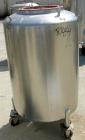 USED: Walker Stainless Pressure Tank, 120 gallon, 304 stainless steel, vertical. 30