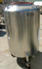 USED: Walker Stainless Pressure Tank, 120 gallon, 304 stainless steel, vertical. 30