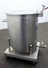 Used Water Cooling Corporation Tank, 100 Gallons, 304 Stainless Steel, Vertical. Approximately 31