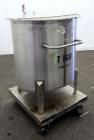 Used Water Cooling Corporation Tank, 100 Gallons, 304 Stainless Steel, Vertical. Approximately 31