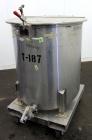 Used Water Cooling Corporation Tank, 100 Gallons, 304 Stainless Steel, Vertical. Approximately 31