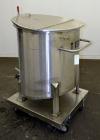 Used- Water Cooling Corporation Tank, 100 Gallon, 304 Stainless Steel, Vertical. Approximately 31