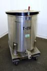 Used- Water Cooling Corporation Tank, 100 Gallon, 304 Stainless Steel, Vertical. Approximately 31