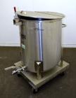 Used- Water Cooling Corporation Tank, 100 Gallon, 304 Stainless Steel, Vertical. Approximately 31