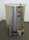 Used- Water Cooling Corporation Tank, 100 Gallon, 304 Stainless Steel, Vertical. Approximately 31