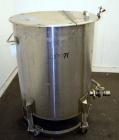 Used- Water Cooling Corporation Tank, 100 Gallon, 304 Stainless Steel, Vertical. Approximately 31