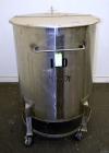 Used- Water Cooling Corporation Tank, 100 Gallon, 304 Stainless Steel, Vertical. Approximately 31