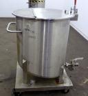 Used- Water Cooling Corporation Tank, 100 Gallon, 304 Stainless Steel, Vertical. Approximately 31