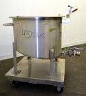 Used Water Cooling Corporation Tank, 60 Gallon, 304 Stainless Steel, Vertical. Approximately 30-1/2
