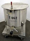Used Water Cooling Corporation Tank, 60 Gallon, 304 Stainless Steel, Vertical. Approximately 30-1/2