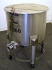 Used Water Cooling Corporation Tank, 60 Gallons, 304 Stainless Steel, Vertical. Approximately 30-1/2