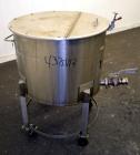 Used Water Cooling Corporation Tank, 60 Gallons, 304 Stainless Steel, Vertical. Approximately 30-1/2