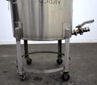 Used- Water Cooling Corporation Tank, 60 Gallons, 304 Stainless Steel, Vertical. Approximately 30-1/2