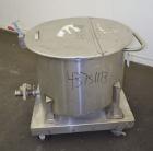 Used Water Cooling Corporation Tank, 60 Gallons, 304 Stainless Steel, Vertical. Approximately 30-1/2