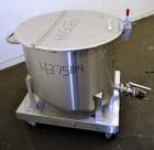 Used- Water Cooling Corporation Tank, 60 Gallons, 304 Stainless Steel, Vertical. Approximately 30-1/2