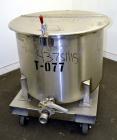 Used Water Cooling Corporation Tank, 60 Gallons, 304 Stainless Steel, Vertical. Approximately 30-1/2