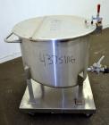 Used Water Cooling Corporation Tank, 60 Gallons, 304 Stainless Steel, Vertical. Approximately 30-1/2