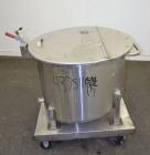 Used Water Cooling Corporation Tank, 60 Gallons, 304 Stainless Steel, Vertical. Approximately 30-1/2