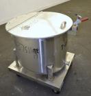 Used Water Cooling Corporation Tank, 60 Gallons, 304 Stainless Steel, Vertical. Approximately 30-1/2