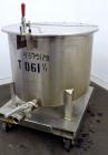 Used Water Cooling Corporation Tank, 60 Gallons, 304 Stainless Steel, Vertical. Approximately 30-1/2
