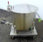 Used- Water Cooling Corporation Tank, 60 Gallons, 304 Stainless Steel, Vertical. Approximately 30-1/2