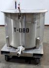 Used- Water Cooling Corporation Tank, 60 Gallons, 304 Stainless Steel, Vertical. Approximately 30-1/2