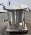 Used Water Cooling Corporation Tank, 60 Gallons, 304 Stainless Steel, Vertical. Approximately 30-1/2