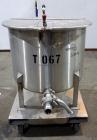 Used Water Cooling Corporation Tank, 60 Gallons, 304 Stainless Steel, Vertical. Approximately 30-1/2