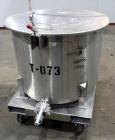 Used Water Cooling Corporation Tank, 60 Gallons, 304 Stainless Steel, Vertical. Approximately 30-1/2